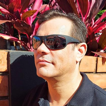 Imagem de Óculos de Sol Polaroid Unissex Preto Espelhado 7886 003 66EX S