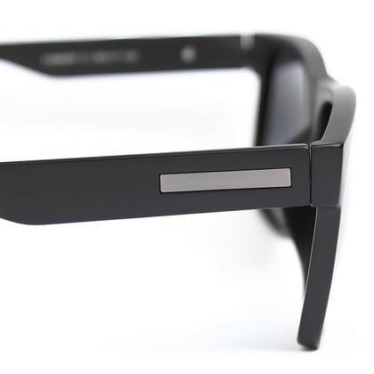 Imagem de Óculos de Sol Preto Masculino Esportivo Polarizado Quadrado + Case