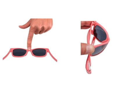 Imagem de Óculos de Sol Proteção 100% UVA UVB Baby Rosa Buba