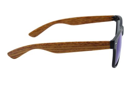 Imagem de Óculos De Sol Quadrado Justin Perna De Madeira Com Proteção Uv