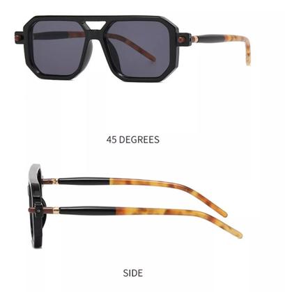 Imagem de Óculos De Sol Quadrado Masculino Proteção Uv 400 Acessório armação solar filtro lente beans masculina ban homem moda ray escura