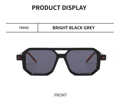 Imagem de Óculos De Sol Quadrado Masculino Proteção Uv 400 Acessório armação solar filtro lente beans masculina ban homem moda ray escura