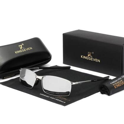 Imagem de Óculos de Sol Retangular Masculino com Proteção Uv400 Polarizados