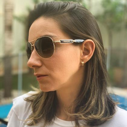 Imagem de Óculos de Sol Retrô Gatinho com Proteção UV400