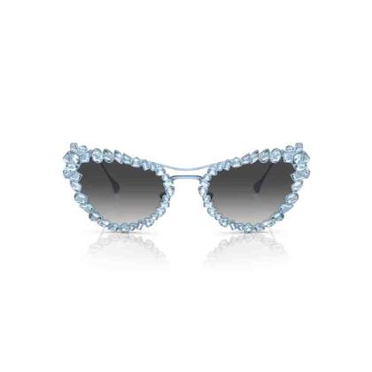 Imagem de Óculos de Sol Swarovski Azul Claro Fosco 0SK7011 40198G56