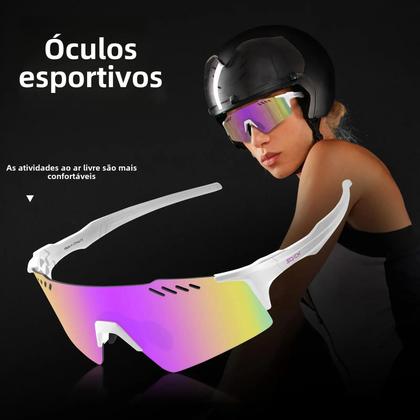 Óculos Ciclismo ZSYSUP - Lentes Que Mudam Cor - UV400
