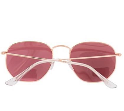 Imagem de Óculos De Sol Uva Hexagonal Rose