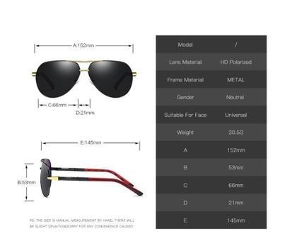 Imagem de Óculos De Sol Vinkin Masculino Polarizado UV400 Luxuoso