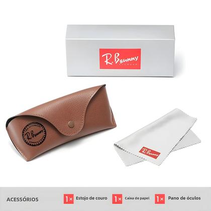 Imagem de Óculos De Sol Vintage RBsunny Pilot Polarizados Sem Armação Anti-UV400 Grande Armação Estilo Aviador