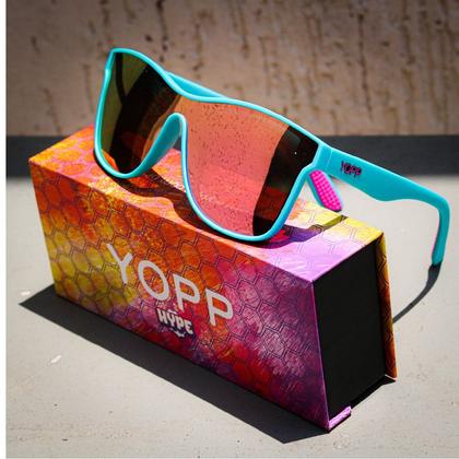 Imagem de Óculos de Sol Yopp Hype Polarizado Uv400 Tô em Choque Cor:Azul Claro