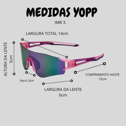 Imagem de Óculos de Sol Yopp Performance Ironman Brasil Mask IMB3.6