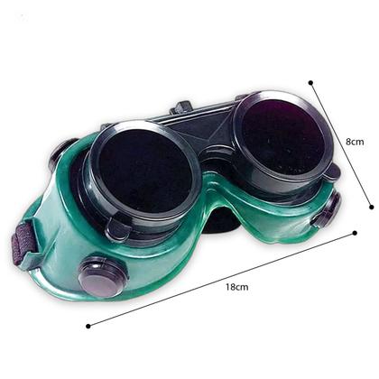 Imagem de Oculos De Solda Kit 6 Uni Protecao EPI Mascara Articulavel Dupla Lente Para Soldador Com Filtro Equipamento Profissional