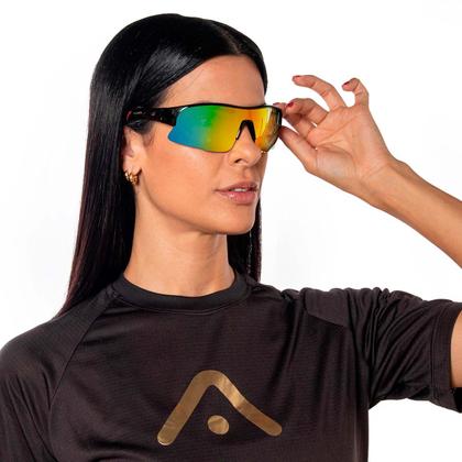 Imagem de Óculos Esportivo Proteção Uv 400 Tarik Preto Alma Genius