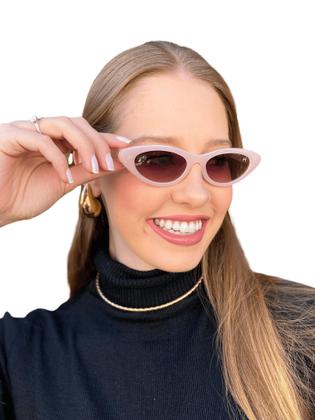 Imagem de Óculos Feminino De Sol Gatinho Isabel Com Case Antiqueda UVA E UVB
