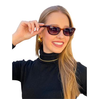 Imagem de Óculos Feminino De Sol Virginia Com Case Antiqueda UVA E UVB