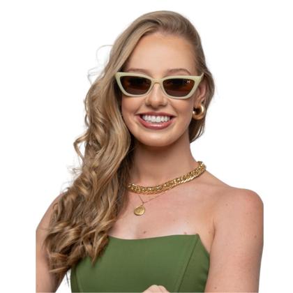 Imagem de Óculos Feminino De Sol Virginia Com Case Antiqueda UVA E UVB