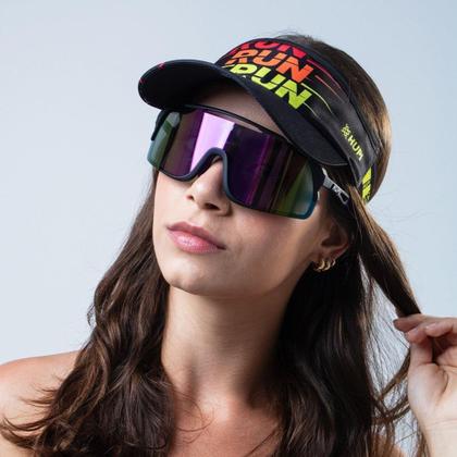 Imagem de Óculos HUPI Eagle Preto - Lente Roxo Espelhado