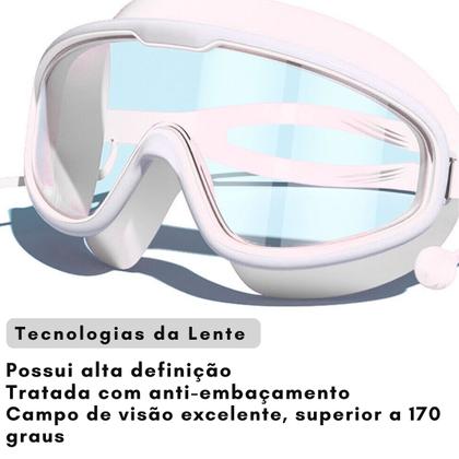 Imagem de Óculos-máscara infantil p/ natação-silicone mergulho-mesaio d