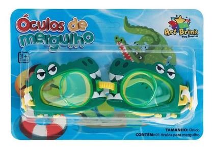 Imagem de Óculos Mergulho Infantil Jacaré Super Ajustável Natação
