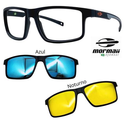 Imagem de Oculos Mormaii 6127 Swap 5 APJ Com 2 Clipons Azul e Noturno