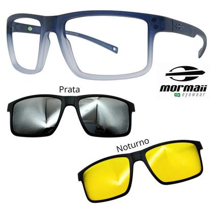 Imagem de Oculos Mormaii 6127 Swap 5 DL6 Com 2 Clipons Prata e Noturno