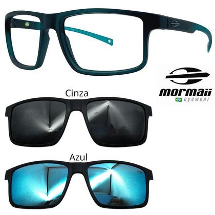 Imagem de Oculos Mormaii 6127 Swap 5 K04 Com 2 Clipons Cinza e Azul