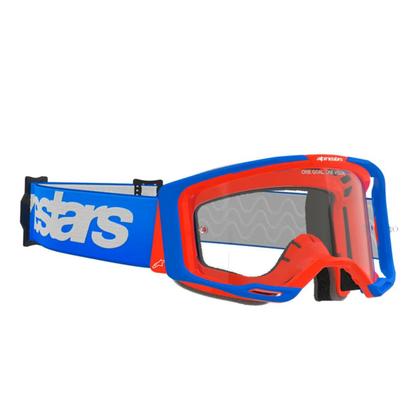 Imagem de Óculos Motocross Alpinestars Vision 8 Wordmark Azul Trilha