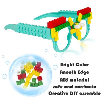 Imagem de Óculos Party Favor Building Block Woby para crianças, 9 unidades