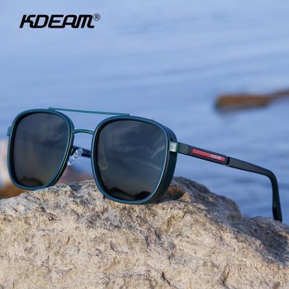 Imagem de Óculos Polarizados Estilo Redondo Vintage com Armação Completa de Metal