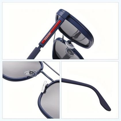 Imagem de Óculos Polarizados Estilo Redondo Vintage com Armação Completa de Metal