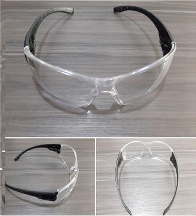 Imagem de Oculos Protecao Epi Ca Segurança Uv Anti Risco Transparente Dielétrico Incolor Obra Trabalho Fabrica
