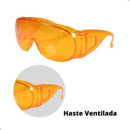 Imagem de óculos Proteção Sobrepor Laranja Blue Control Luz Azul