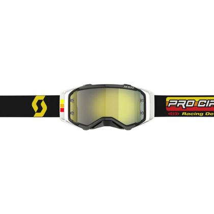 Imagem de Óculos Scott Prospect Pro Circuit White-Black/Yellow Chrome Works