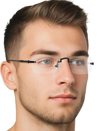 Imagem de Oculos Sem Aro Para Grau Masculino Balgriff Classico Leve