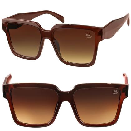 Imagem de Oculos Sol Feminino Vintage Praia Proteção UV Social + Case delicado quadrado verão estiloso qualidade premium acetato