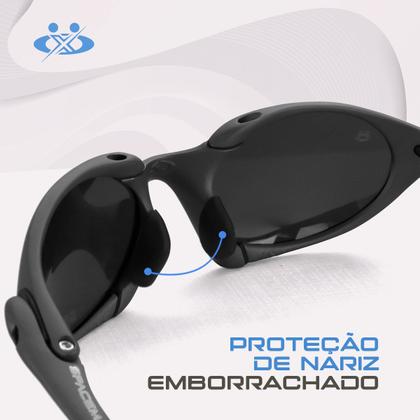 Imagem de oculos sol lupa metal cinza masculino proteção uv + case Black Iridium presente qualidade premium praia todo metal verão