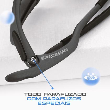 Imagem de oculos sol lupa metal cinza masculino proteção uv + case Black Iridium presente qualidade premium praia todo metal verão