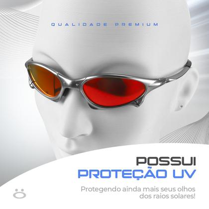 Imagem de oculos sol mandrake metal proteção uv + lupa qualidade premium presente verão polarizado casual