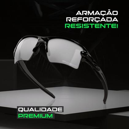 Imagem de oculos sol masculino praia verão + esportivo proteção uv social casual armação preta qualidade premium presente original