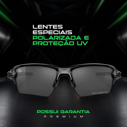 Imagem de oculos sol masculino praia verão + esportivo proteção uv social casual armação preta qualidade premium presente original