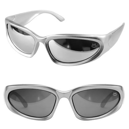 Imagem de oculos sol masculino Rap Trap Oval Bale Y2k Hype Ref + case clubmaster original moda estiloso acetato presente retrô