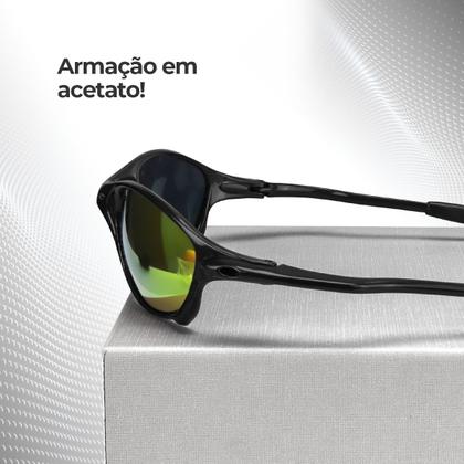 Imagem de oculos sol praia laranja masculino preto proteção uv lupa verão qualidade premium presente estiloso casual social
