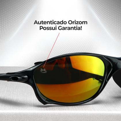 Imagem de oculos sol praia laranja masculino preto proteção uv lupa verão qualidade premium presente estiloso casual social