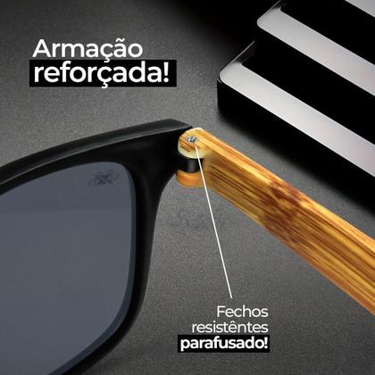 Imagem de Oculos Sol Proteção Uv Masculino Verão Praia Casual + Case