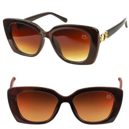 Imagem de oculos sol proteção uv praia feminino social vintage + case estiloso verão delicado original acetato luxo quadrado moda