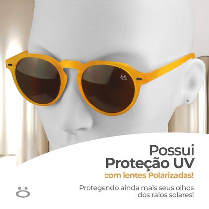 Imagem de oculos sol verão casual proteção uv masculino vintage + case presente acetato casual social estiloso