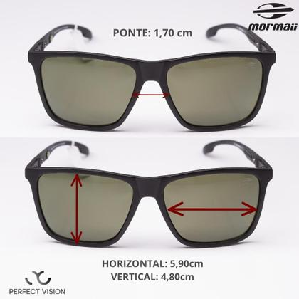 Imagem de Óculos Solar Mormaii Hawaii C/Preto Fosco L Verde Polarizada