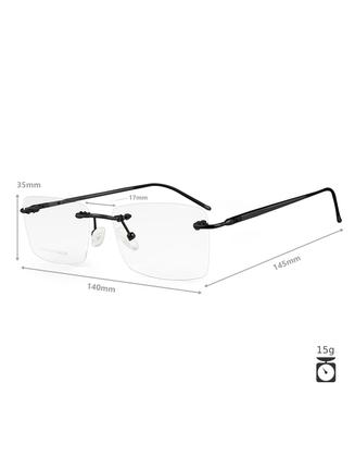 Imagem de Oculos Unissex Sem Aro Flutuante Balgriff Leve Haste Com Mola