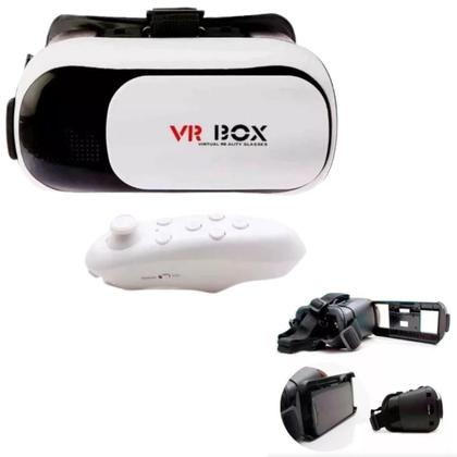 Imagem de Óculos VR Box 2.0 3D Realidade Virtual Filmes Jogos Para Celular