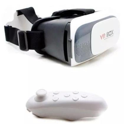Imagem de Óculos Vr Box 2.0 + Controle Bluetooth  Realidade Virtual 360 Jogos E Filmes 3d